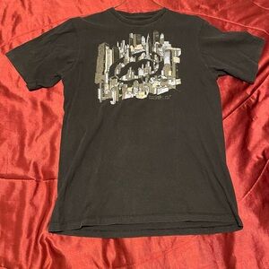 Echo Unltd t-shirt Men’s Medium Black Y2K